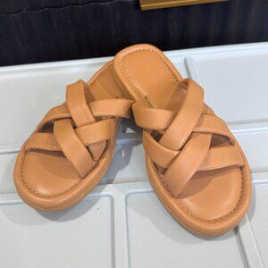 Madewell - The Leeandra Slide Sandal Desert Camel Size 6.5